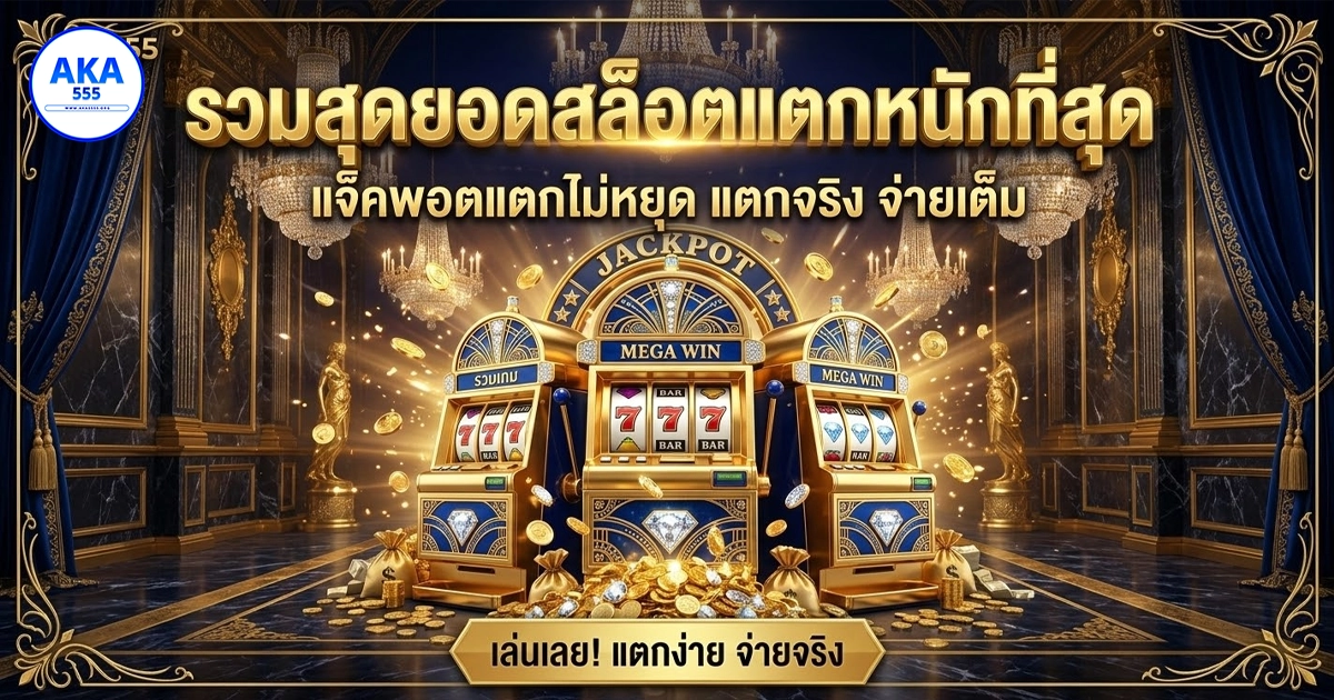 aka555 สุดยอดอาณาจักรสล็อตแตกหนัก